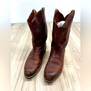 Mens leather western boots- 12